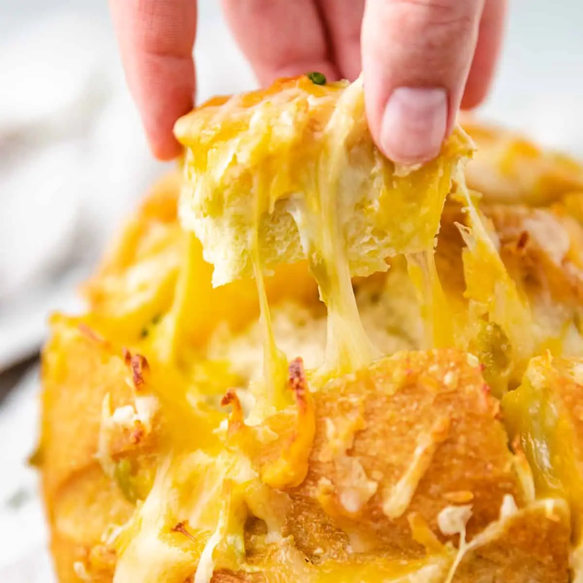 Green Chile Stuffed Cheese Bread