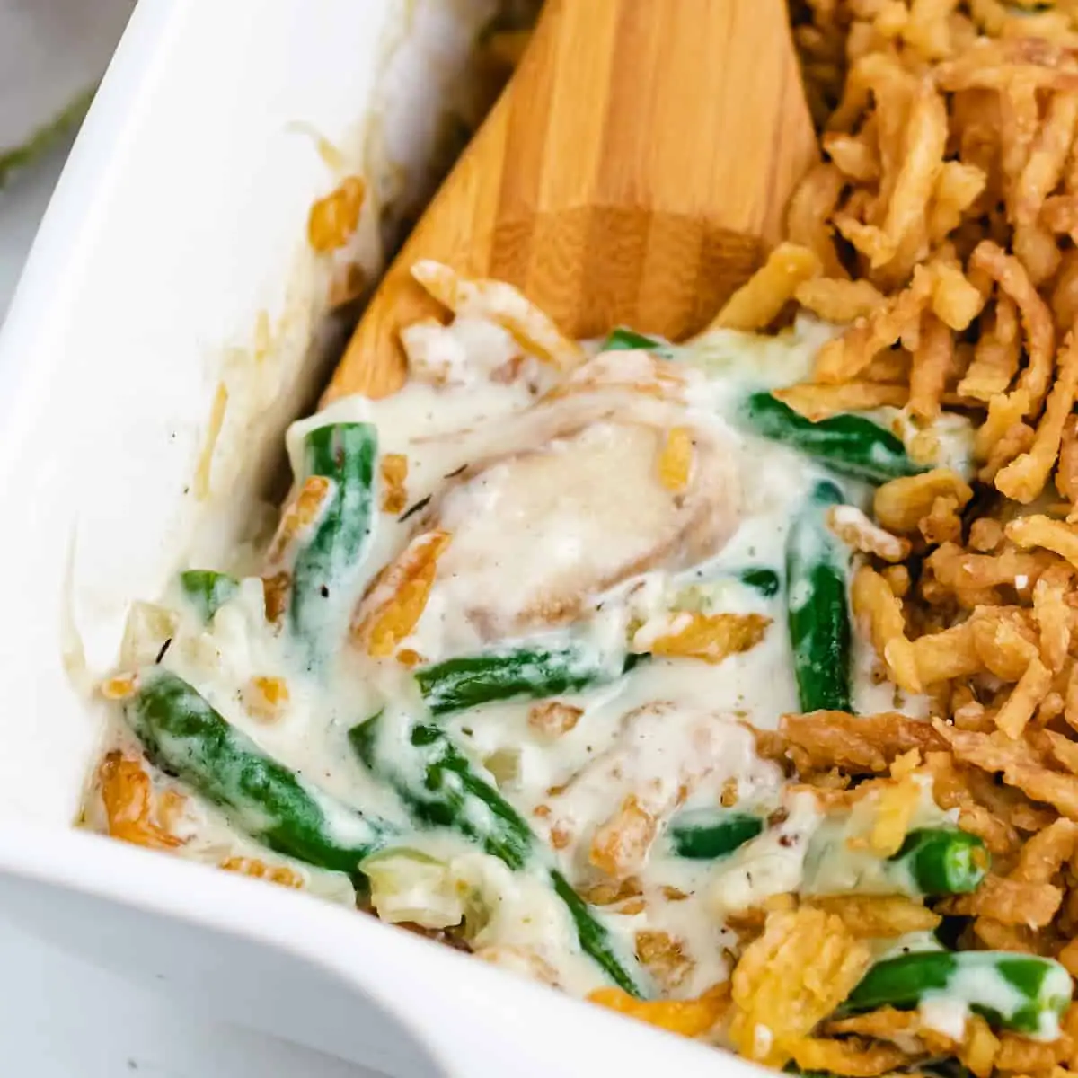Fresh Green Bean Casserole with Gruyere