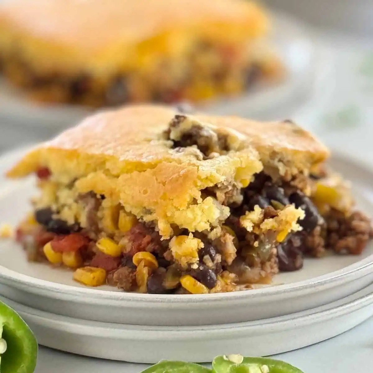 Ground Beef Cornbread Casserole