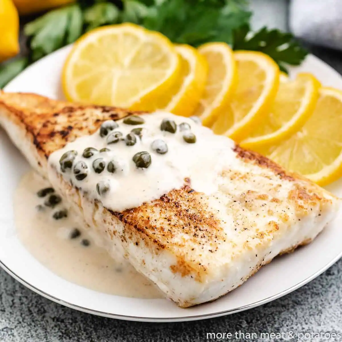 Pan Seared Halibut