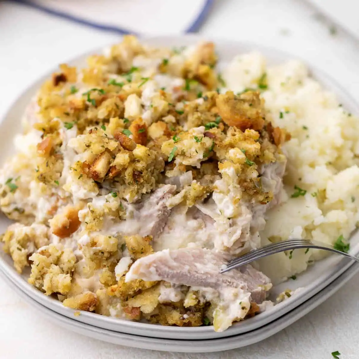 Pork Chop and Stuffing Bake